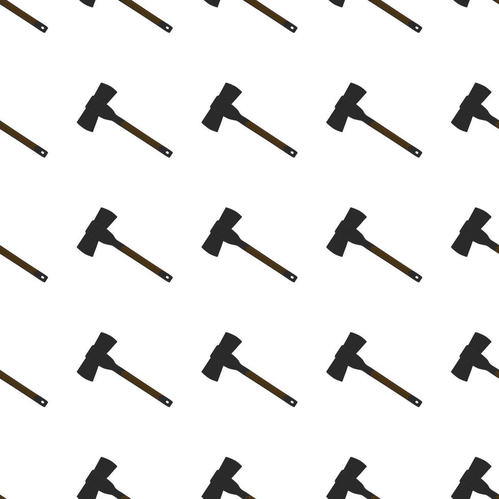 Illustration on theme pattern steel axes with wooden handle vector