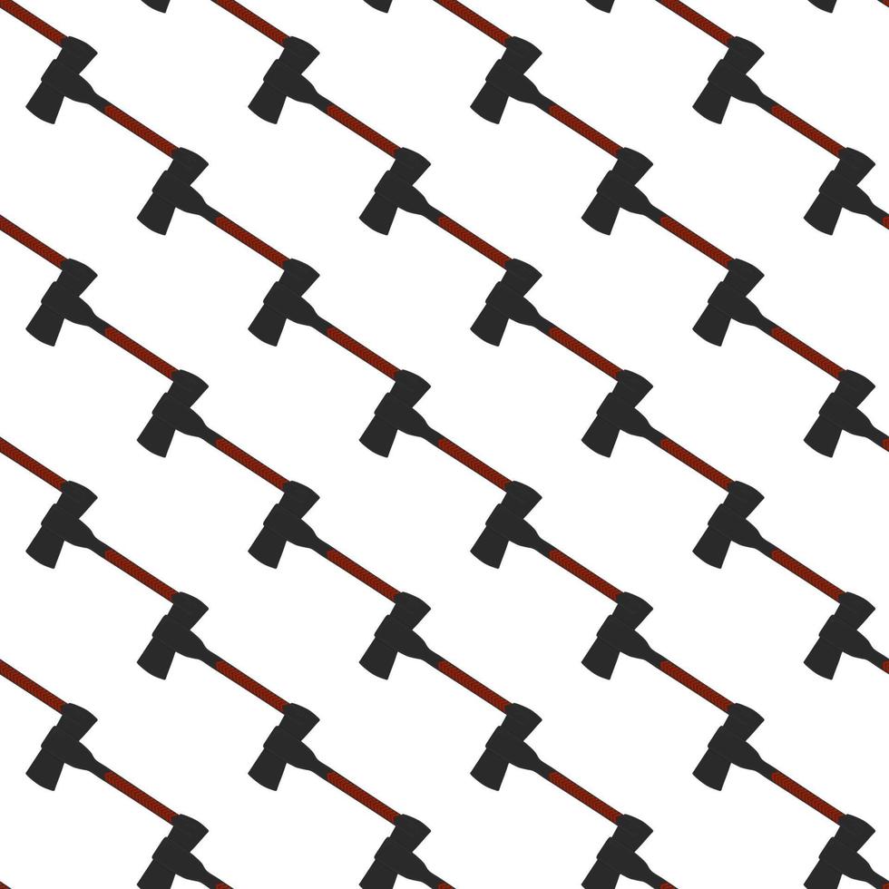 Illustration on theme pattern steel axes with wooden handle vector