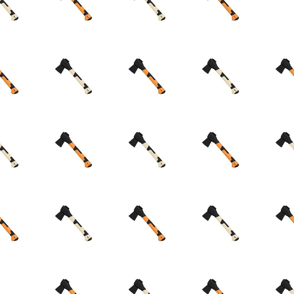 Illustration on theme pattern steel axes with wooden handle vector