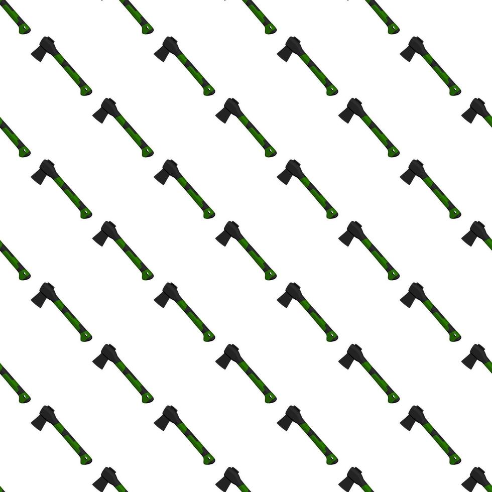 Illustration on theme pattern steel axes with wooden handle vector