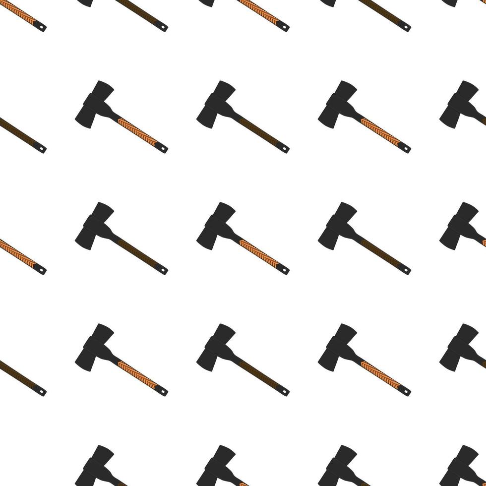 Illustration on theme pattern steel axes with wooden handle vector