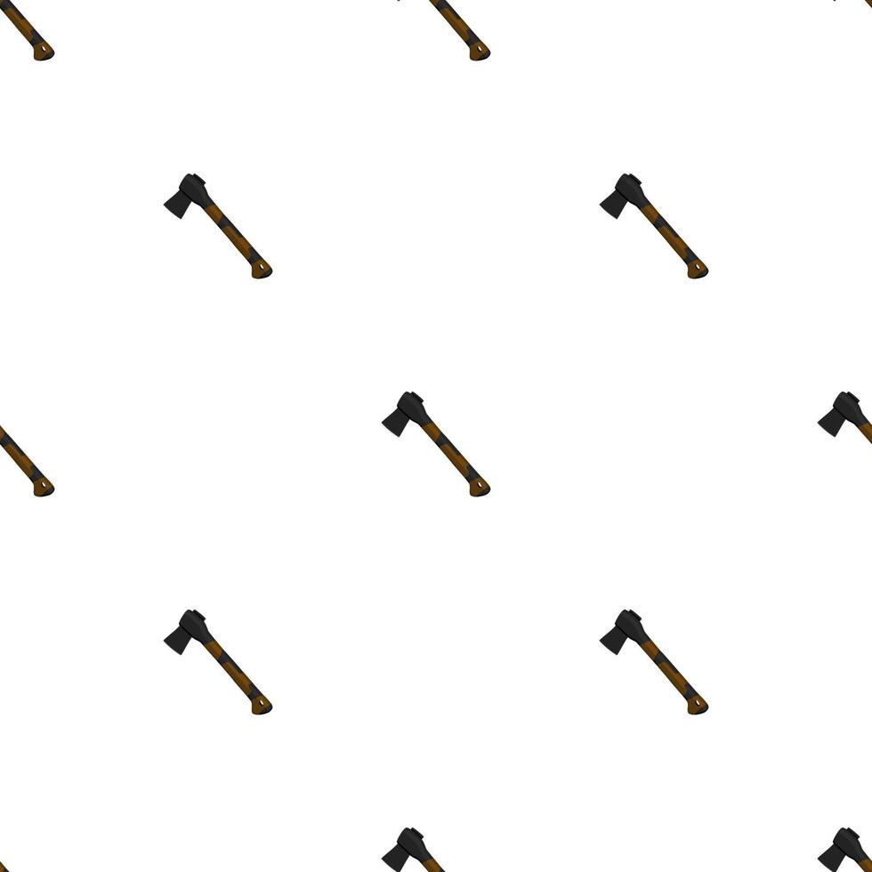 Illustration on theme pattern steel axes with wooden handle vector