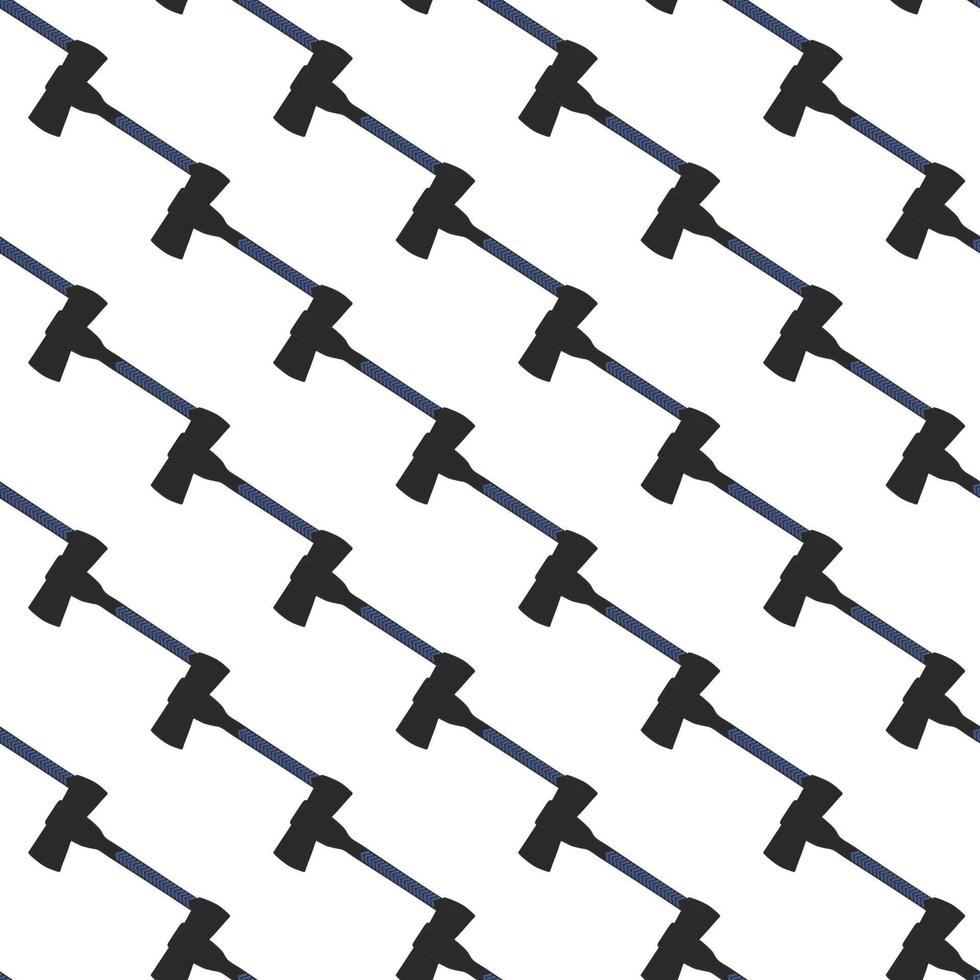 Illustration on theme pattern steel axes with wooden handle vector