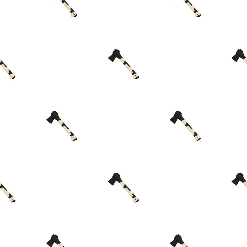 Illustration on theme pattern steel axes with wooden handle vector