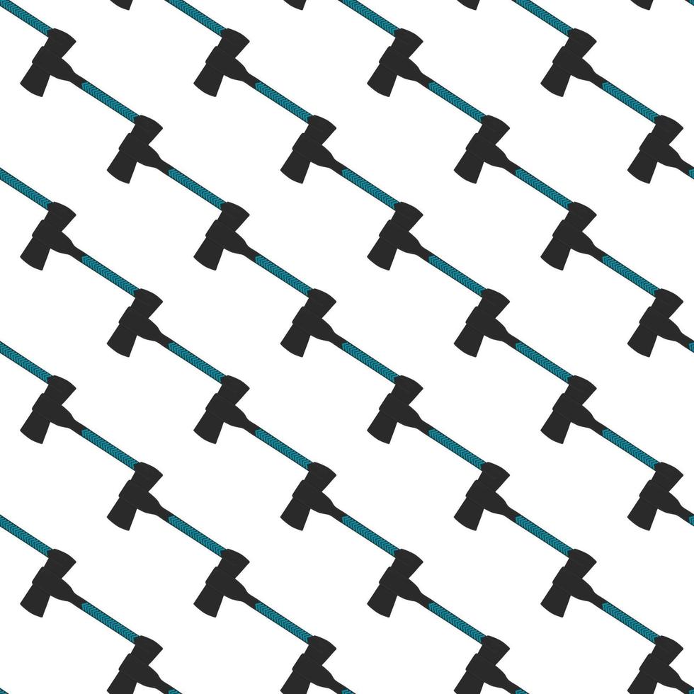 Illustration on theme pattern steel axes with wooden handle vector