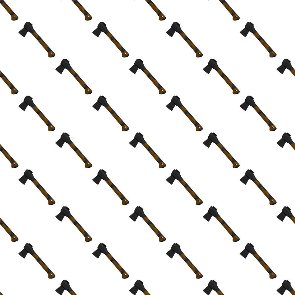 Illustration on theme pattern steel axes with wooden handle vector