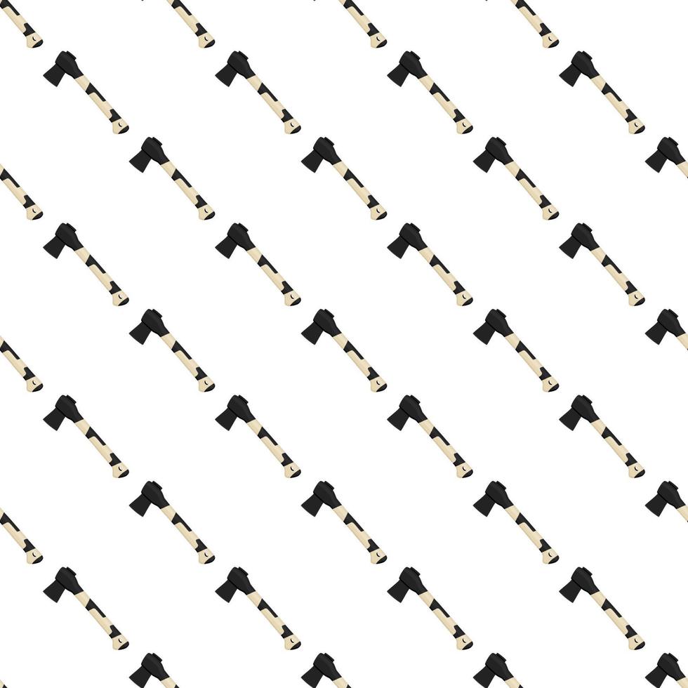 Illustration on theme pattern steel axes with wooden handle vector