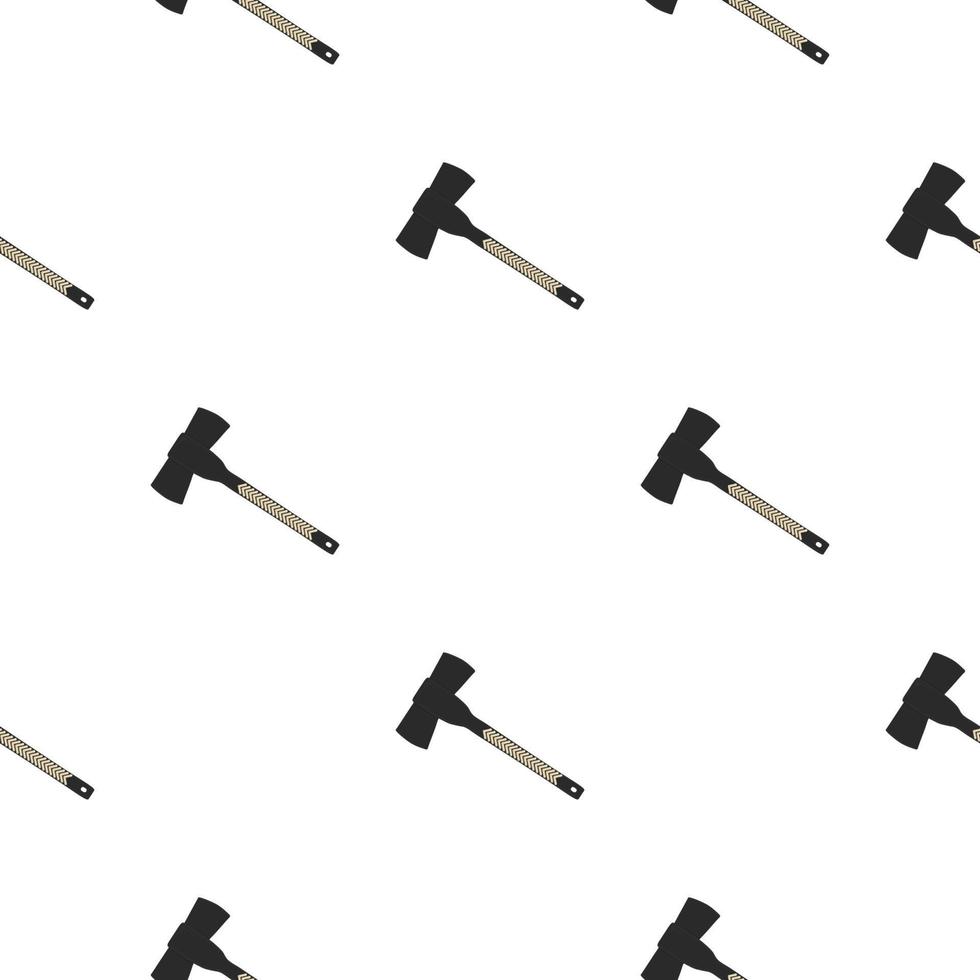 Illustration on theme pattern steel axes with wooden handle vector