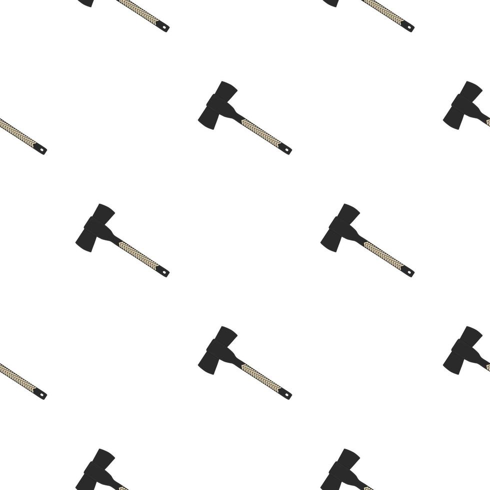 Illustration on theme pattern steel axes with wooden handle vector