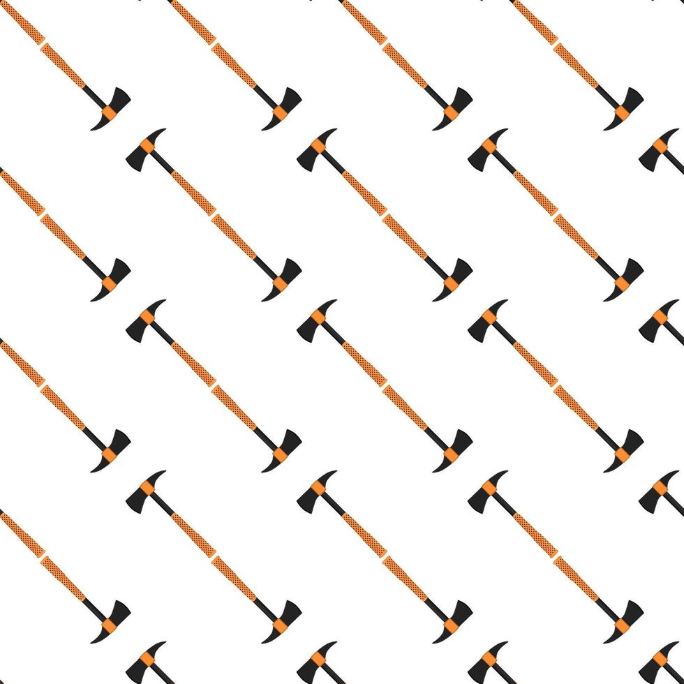 Illustration on theme pattern steel axes with wooden handle vector