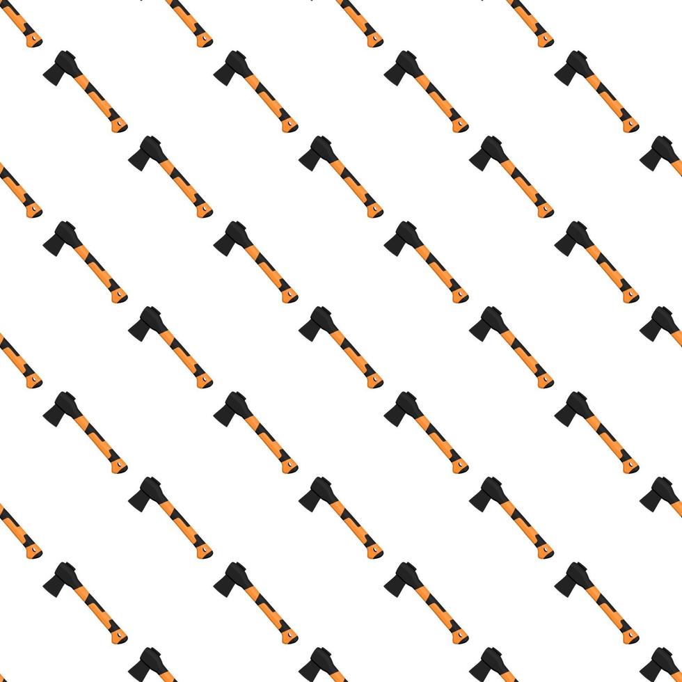 Illustration on theme pattern steel axes with wooden handle vector