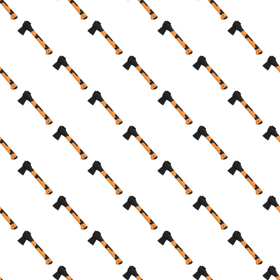 Illustration on theme pattern steel axes with wooden handle vector