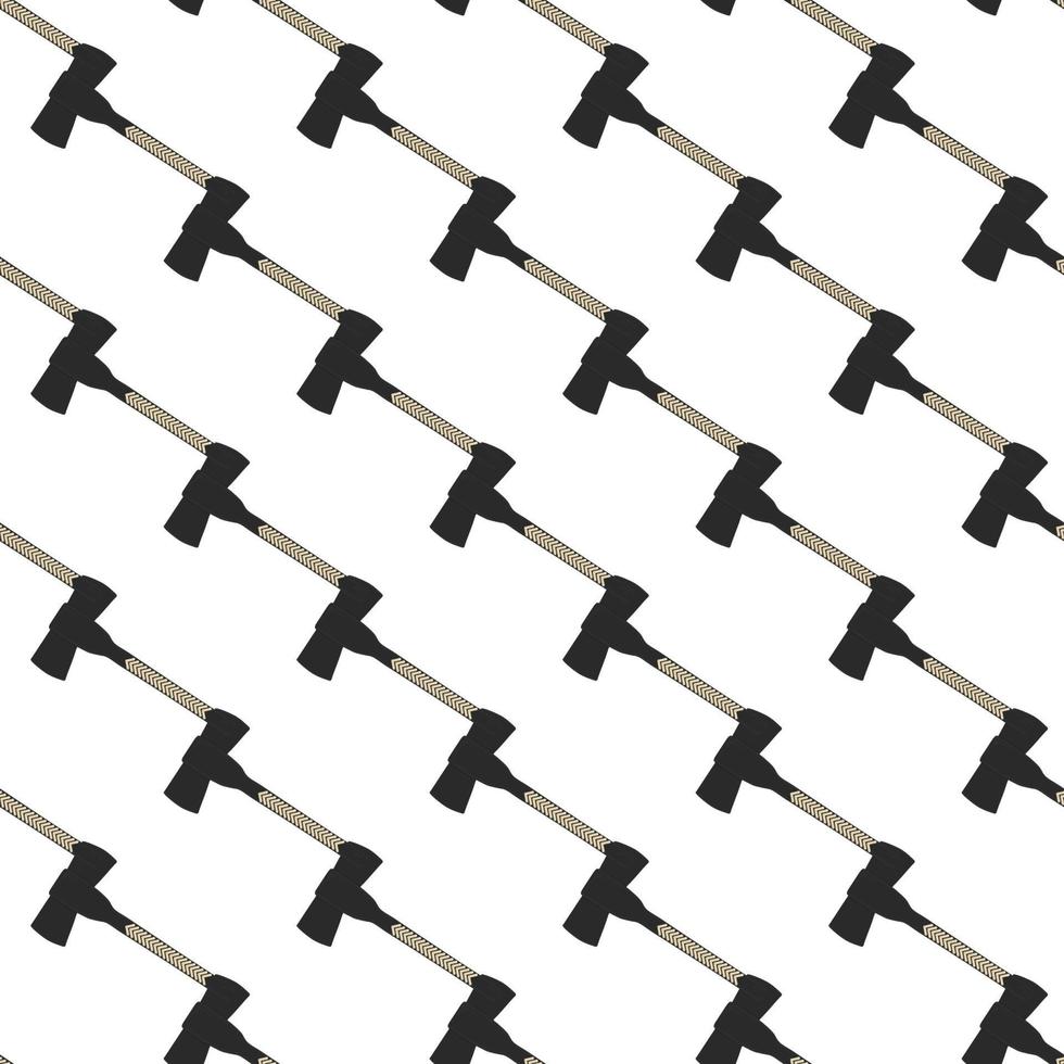 Illustration on theme pattern steel axes with wooden handle vector