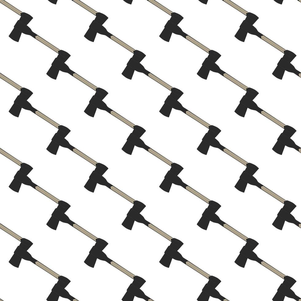 Illustration on theme pattern steel axes with wooden handle vector