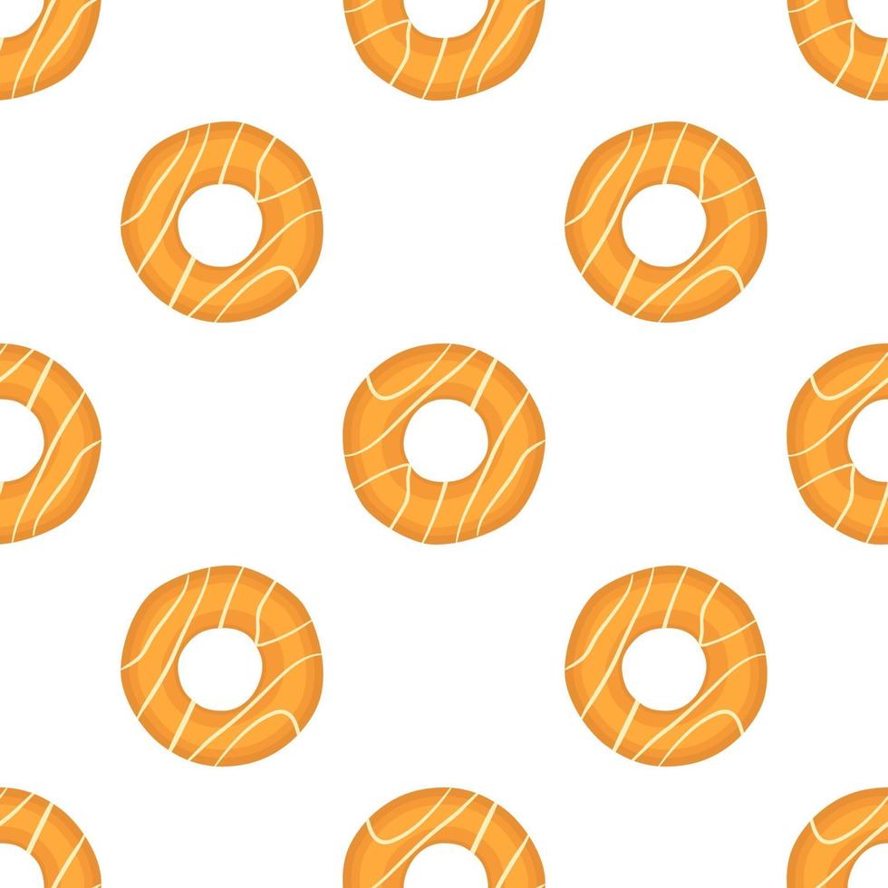 big set identical biscuit, kit colorful pastry cookie vector