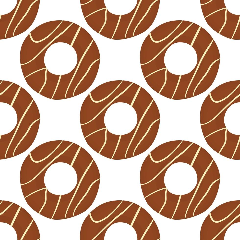 big set identical biscuit, kit colorful pastry cookie vector