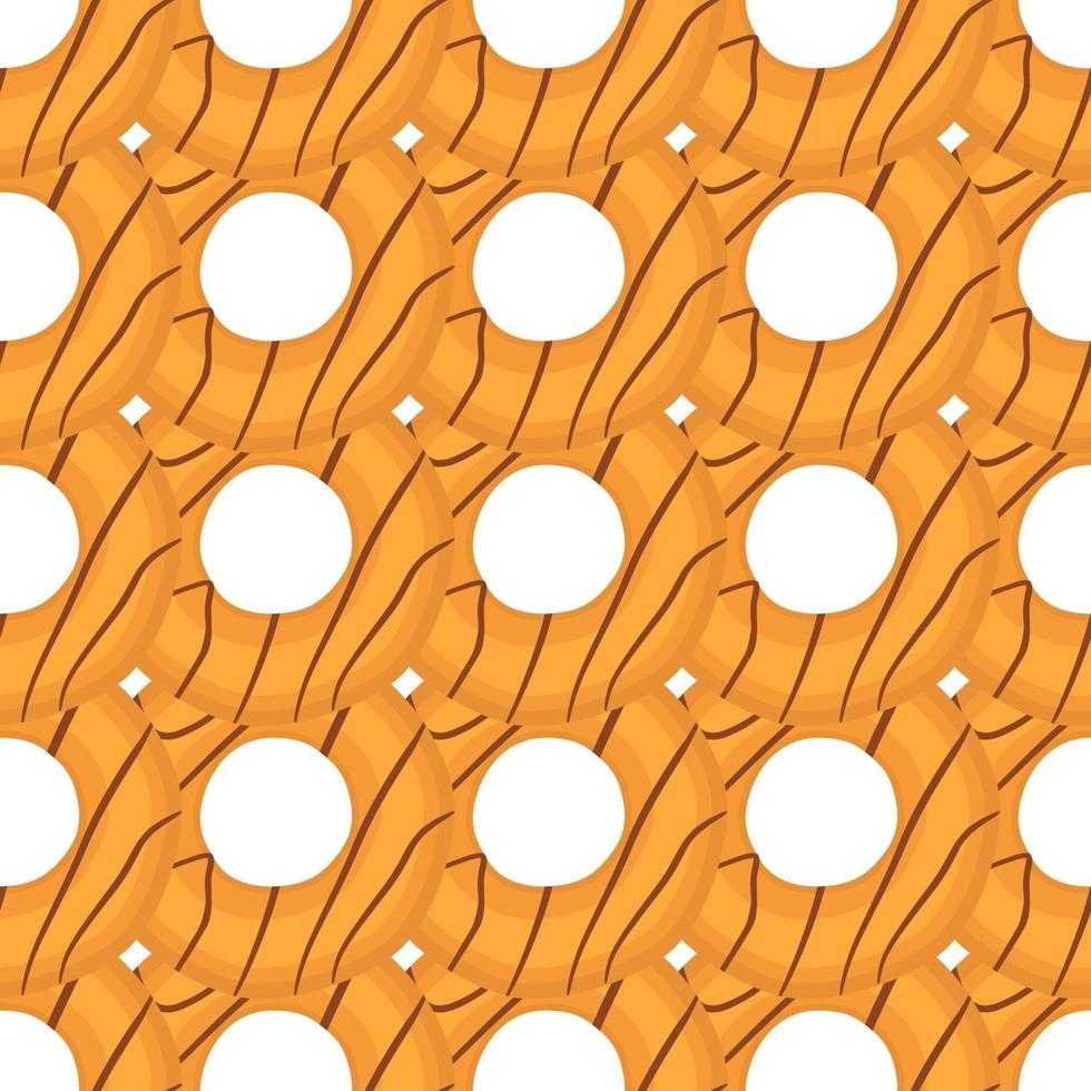big set identical biscuit, kit colorful pastry cookie vector