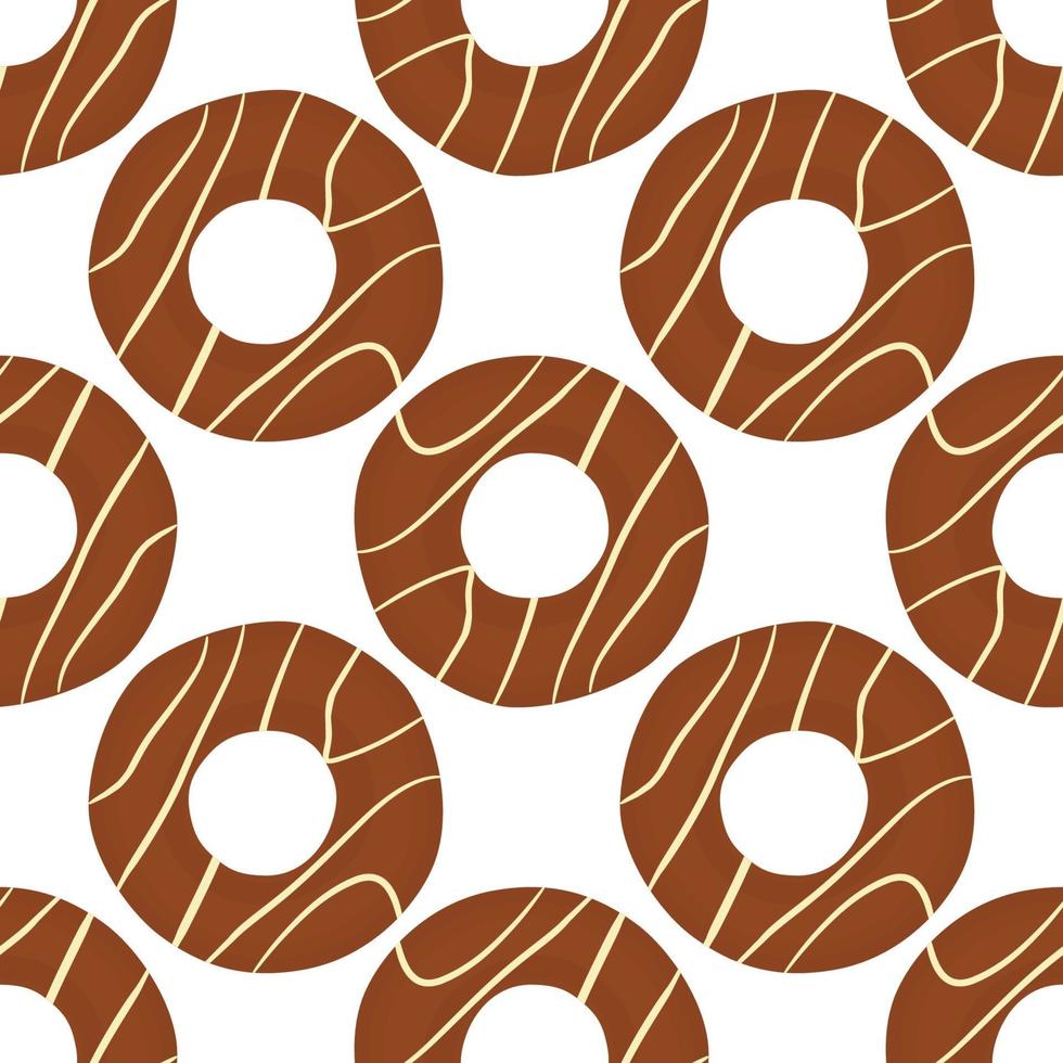 big set identical biscuit, kit colorful pastry cookie vector