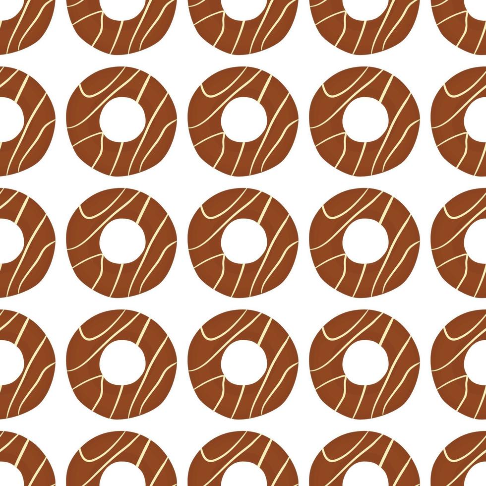 big set identical biscuit, kit colorful pastry cookie vector