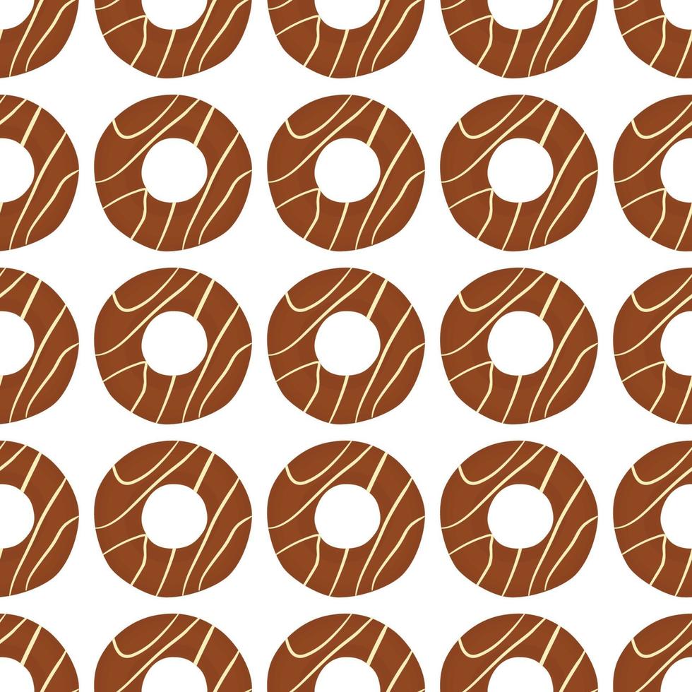 big set identical biscuit, kit colorful pastry cookie vector