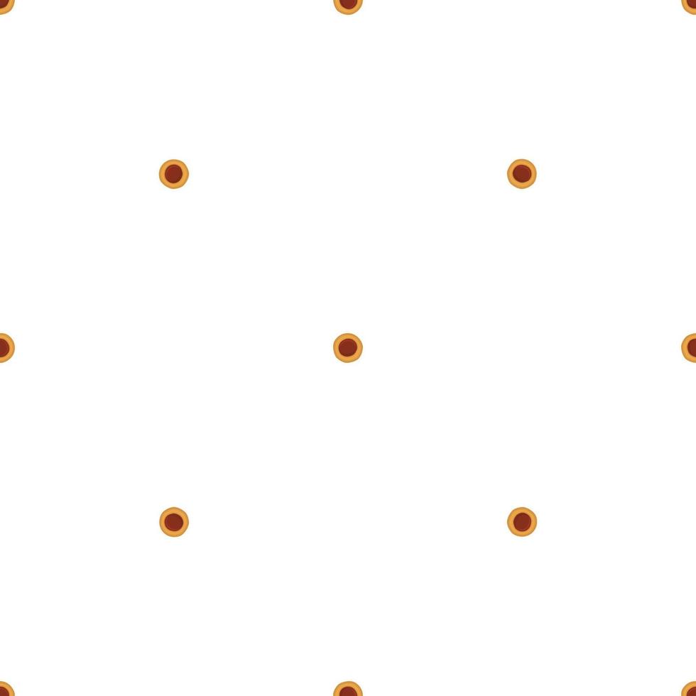 big set identical biscuit, kit colorful pastry cookie vector