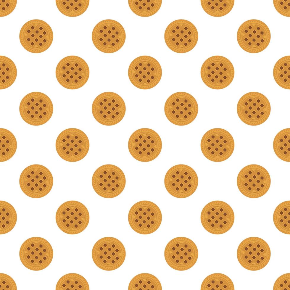 big set identical biscuit, kit colorful pastry cookie vector