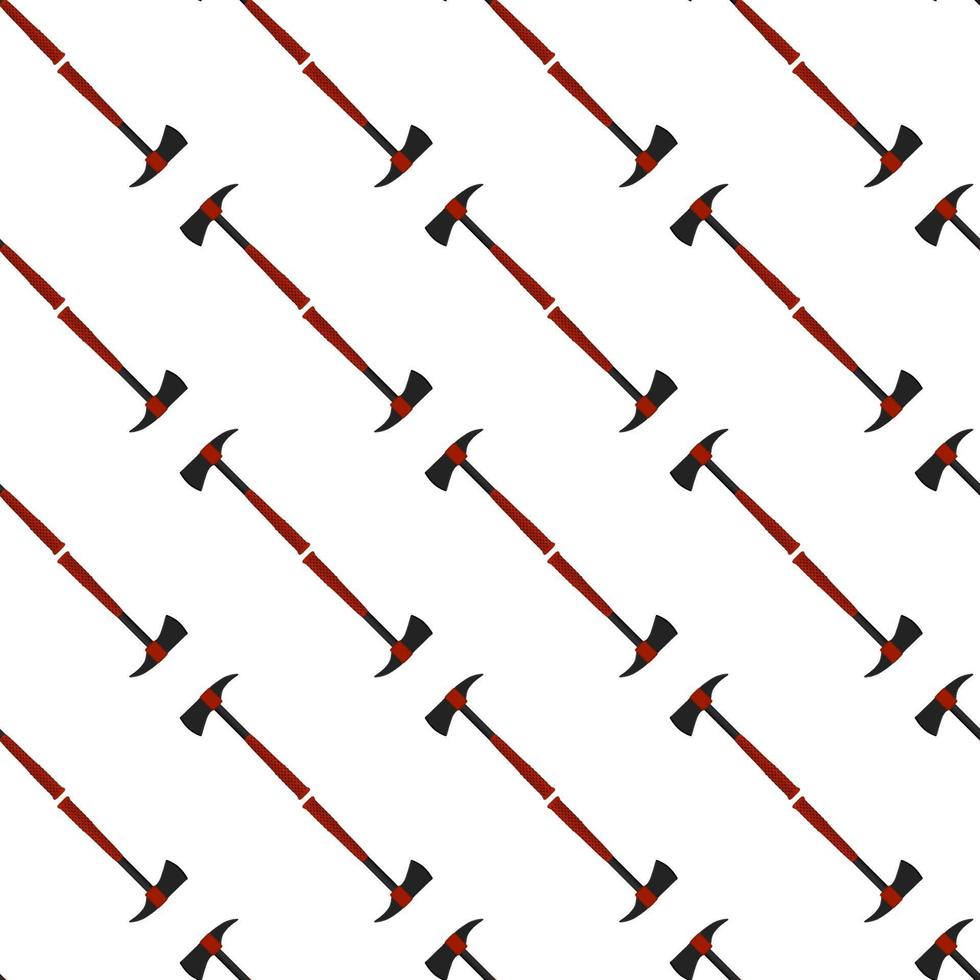 Illustration on theme pattern steel axes with wooden handle vector