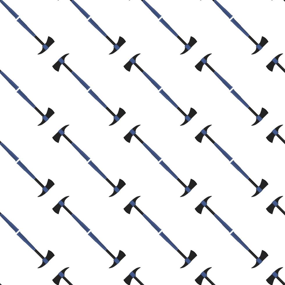 Illustration on theme pattern steel axes with wooden handle vector