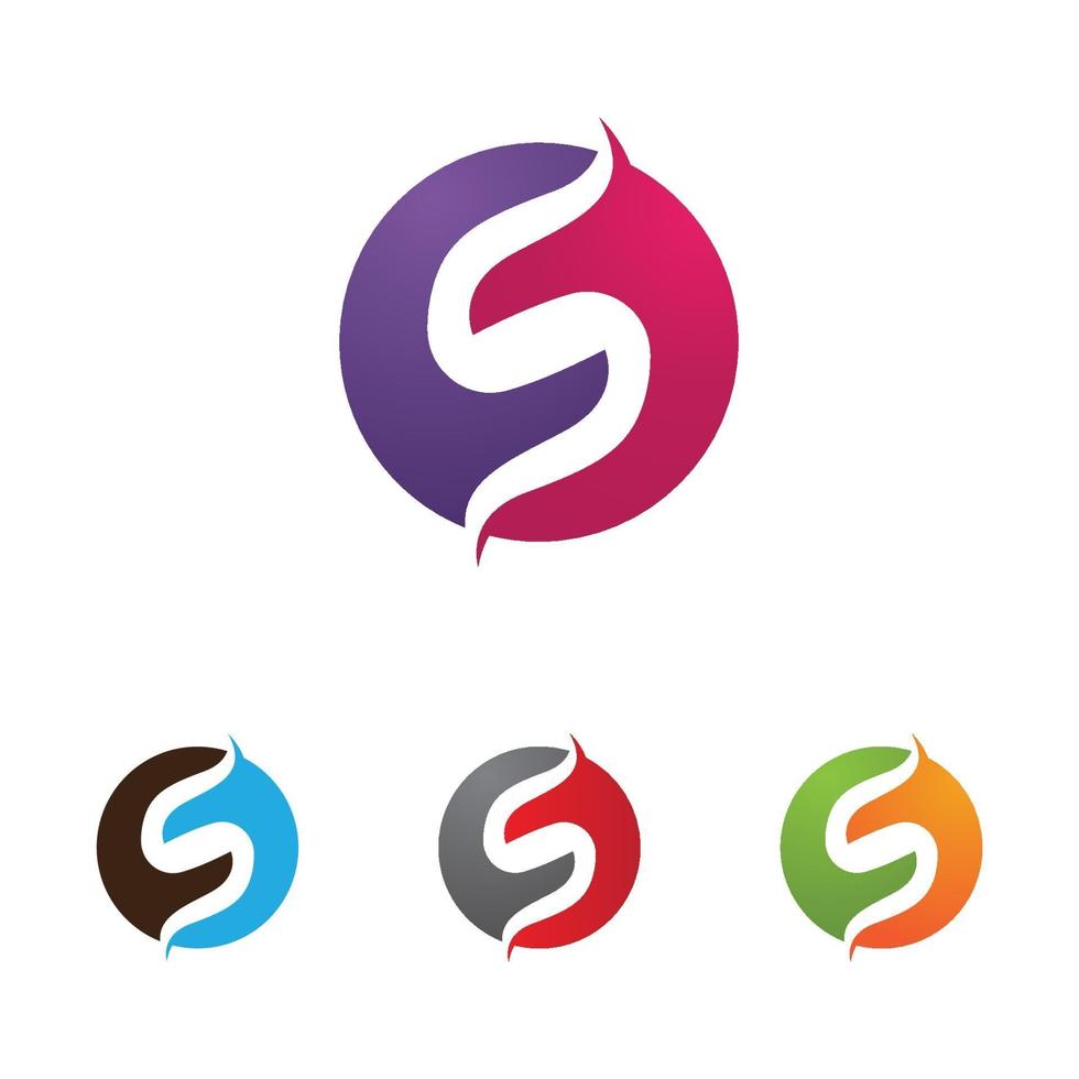 S logo and symbol vector image free