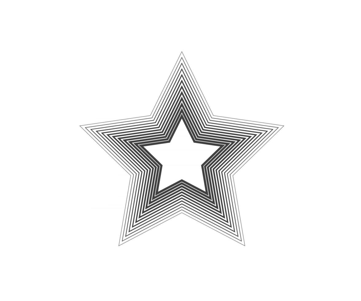 logo estrella. icono de estrella, signo, símbolo, diseño plano, botón vector