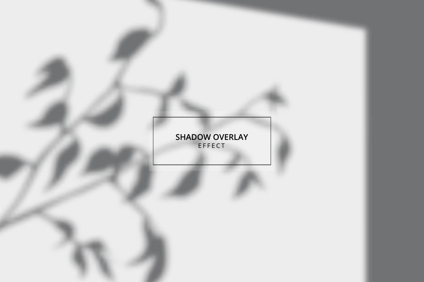 Shadow overlay effect on gray background mockup vector