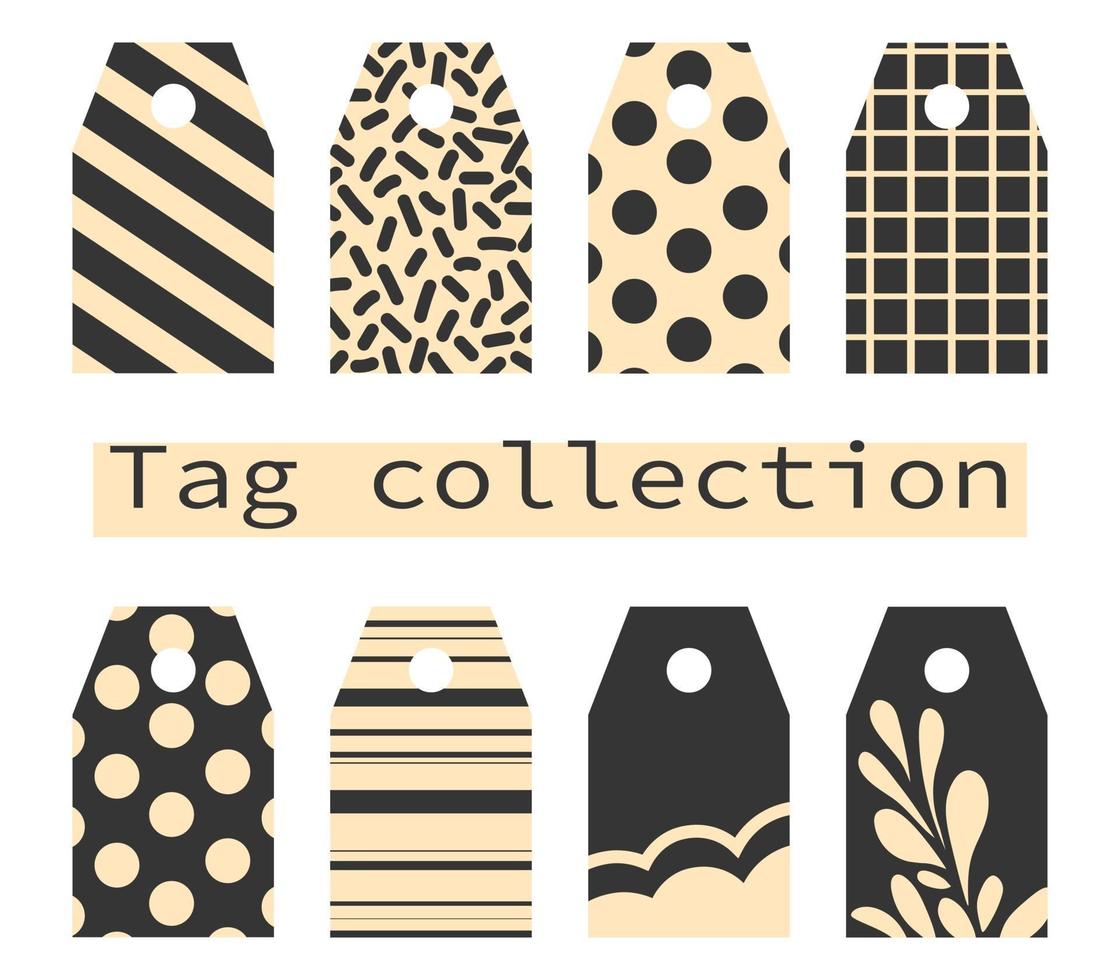 Vector patterned tag collection