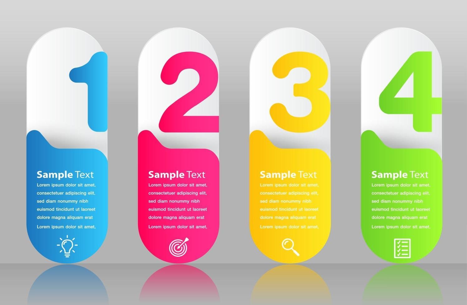 modern text box template, infographics banner vector