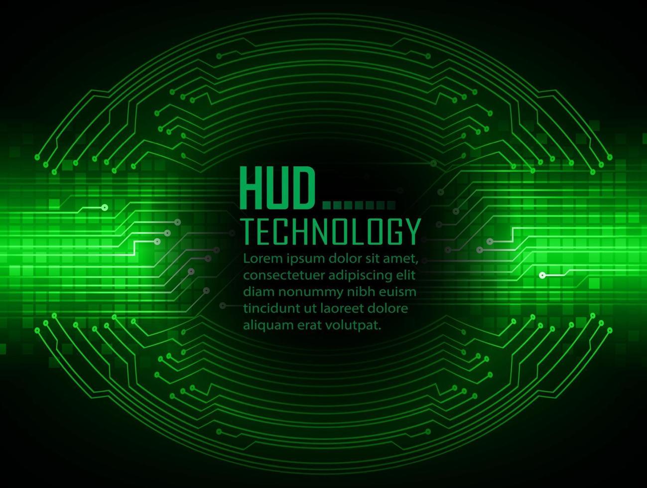 Fondo de concepto de tecnología futura de circuito cibernético vector