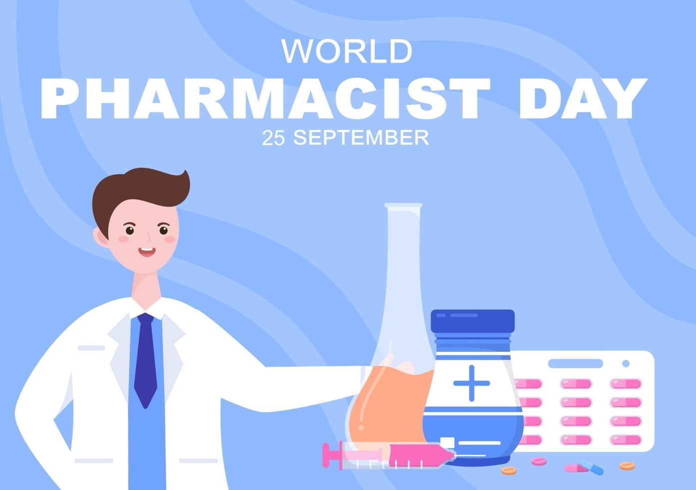 World Pharmacists Day Vector Illustration