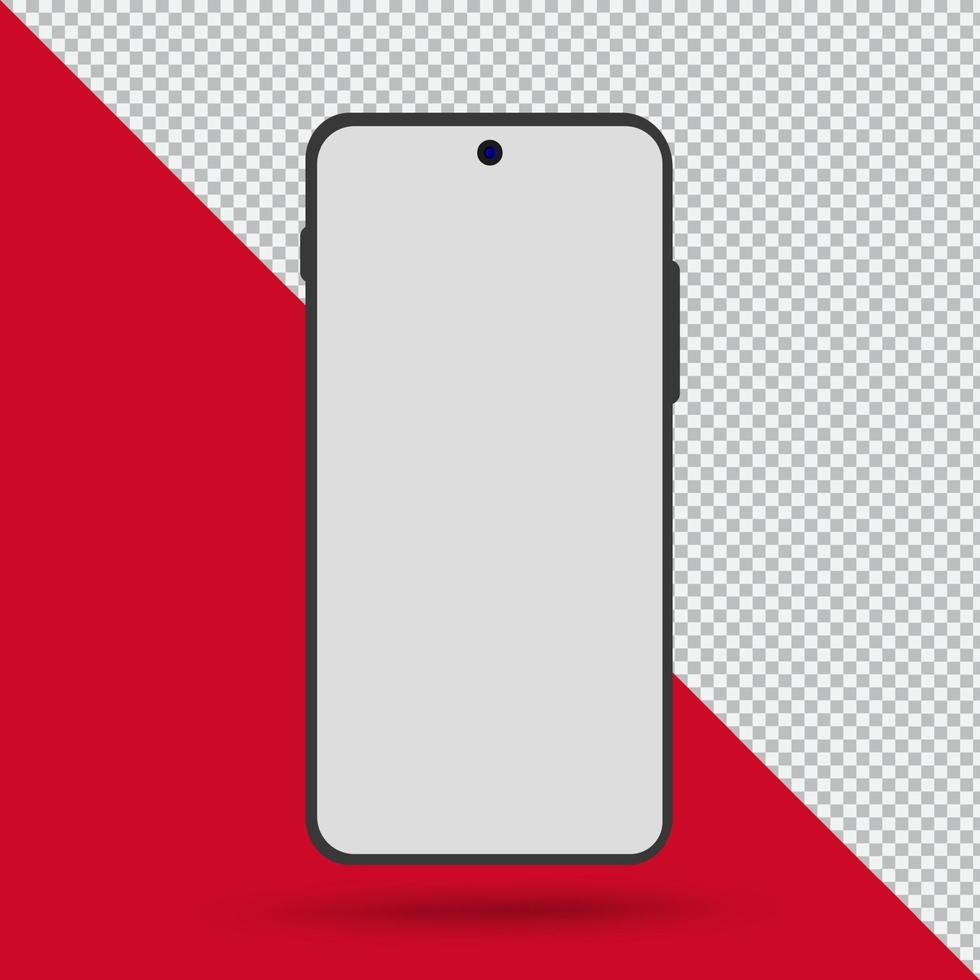 realistic new  mobile mockup isolated vector