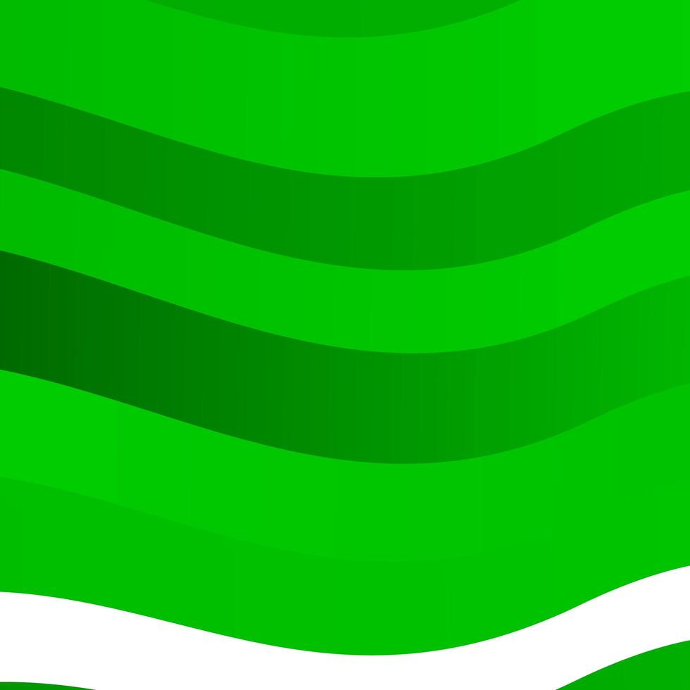 plantilla de vector verde claro con curvas.