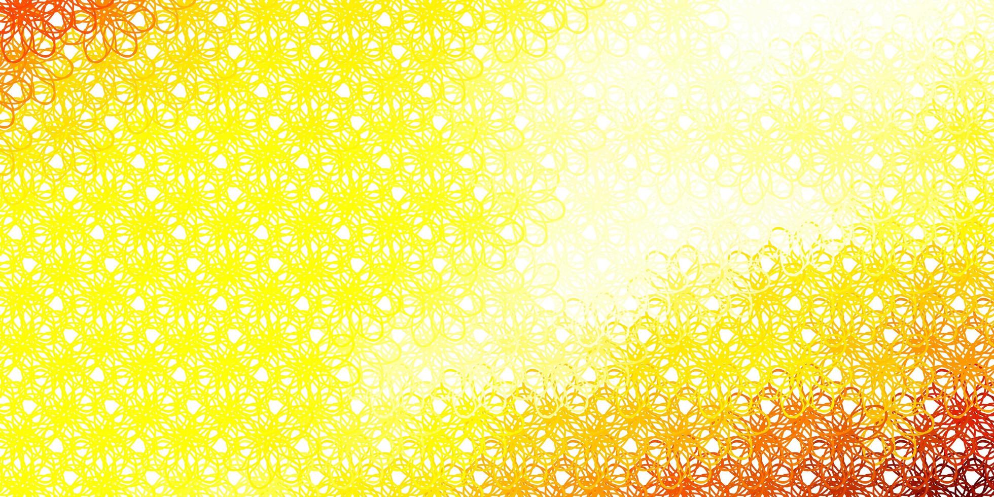 Light Yellow vector background with bent lines.