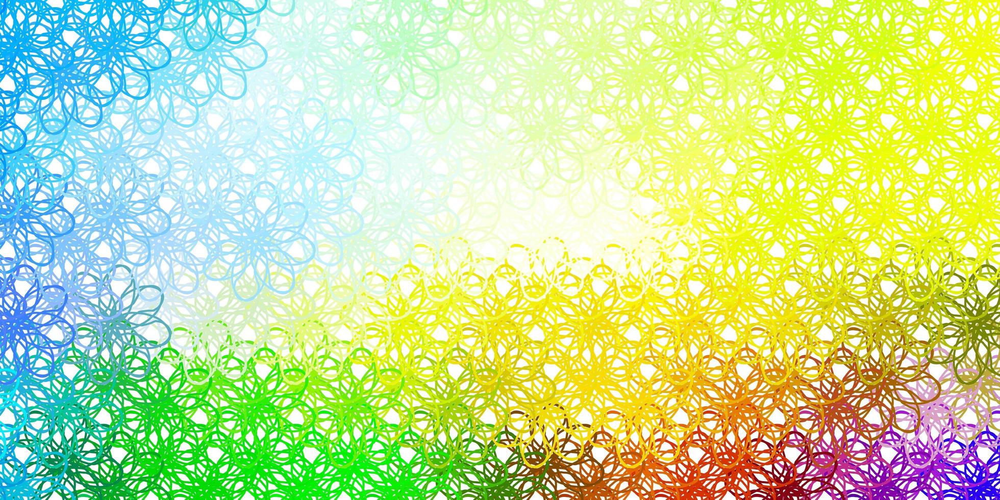 Light Multicolor vector layout with curves.