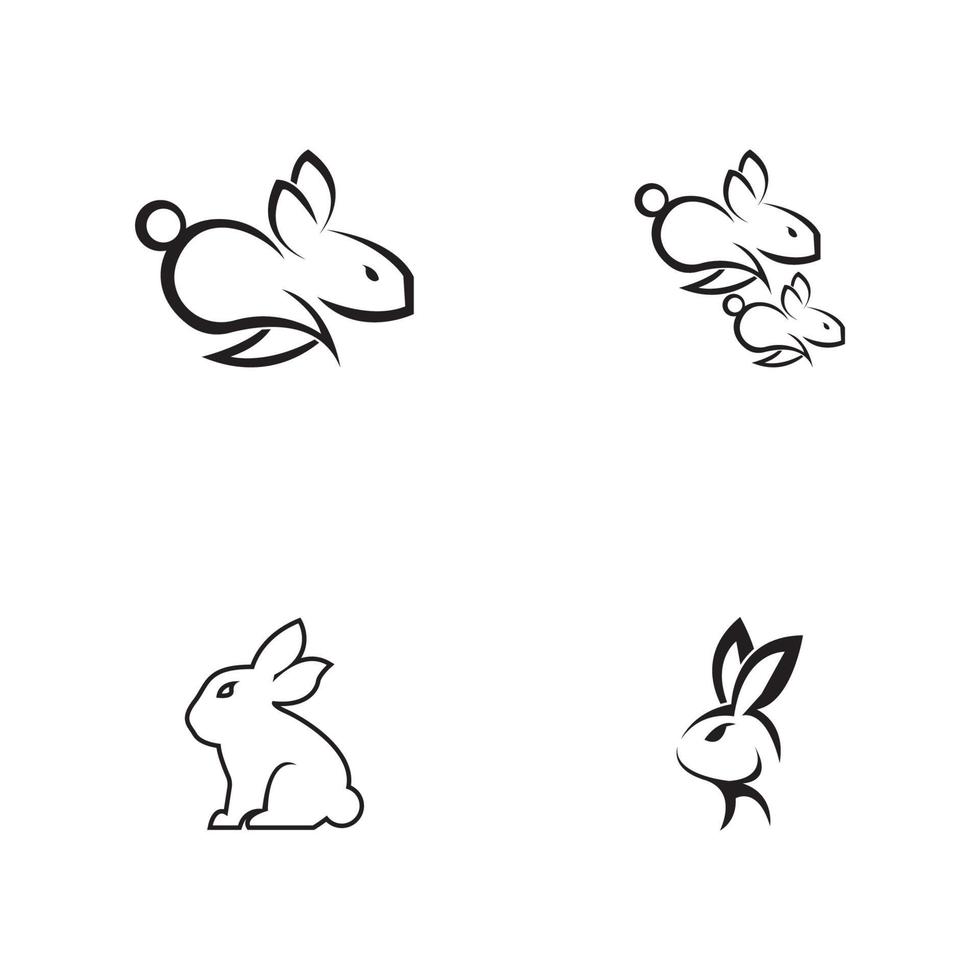 Rabbit vector icon illustration design