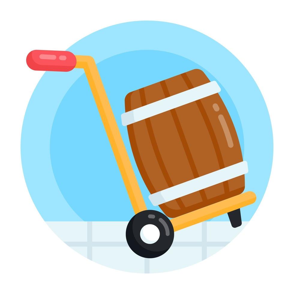 Luggage Cart and Pushcart vector