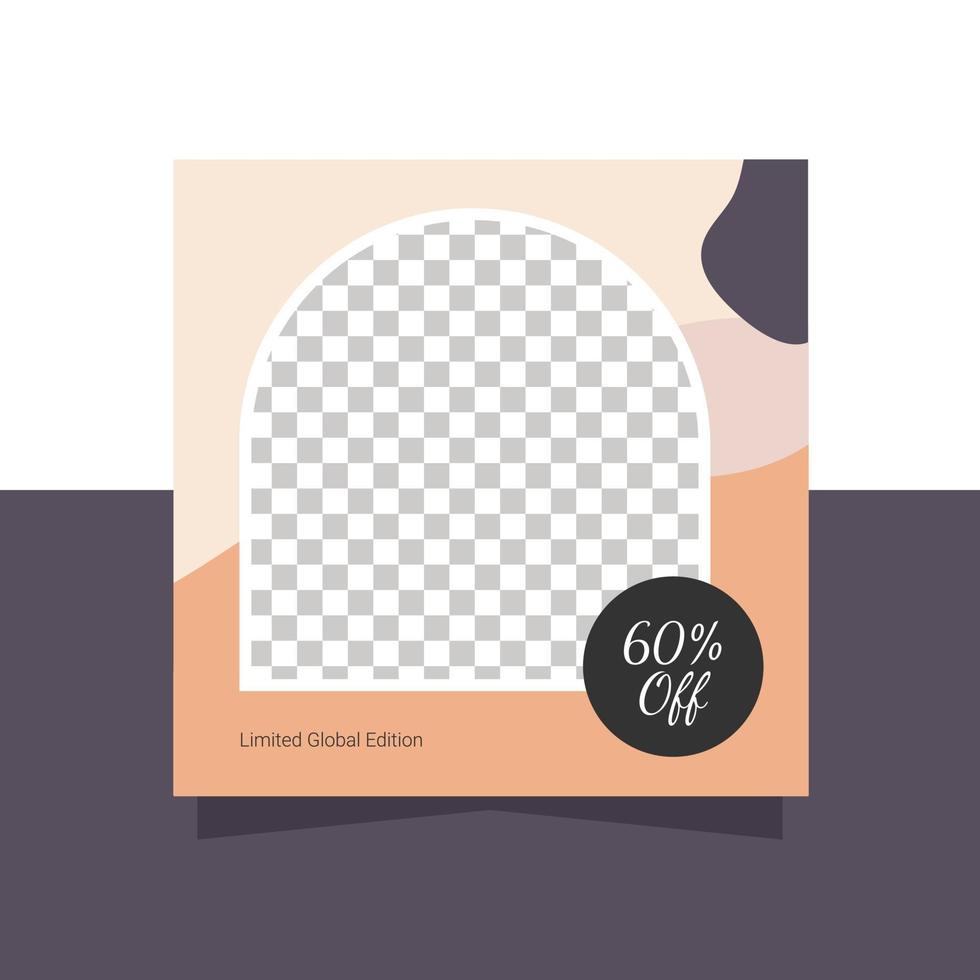 Template Design Limited Edition 60 Off Social Media Post vector