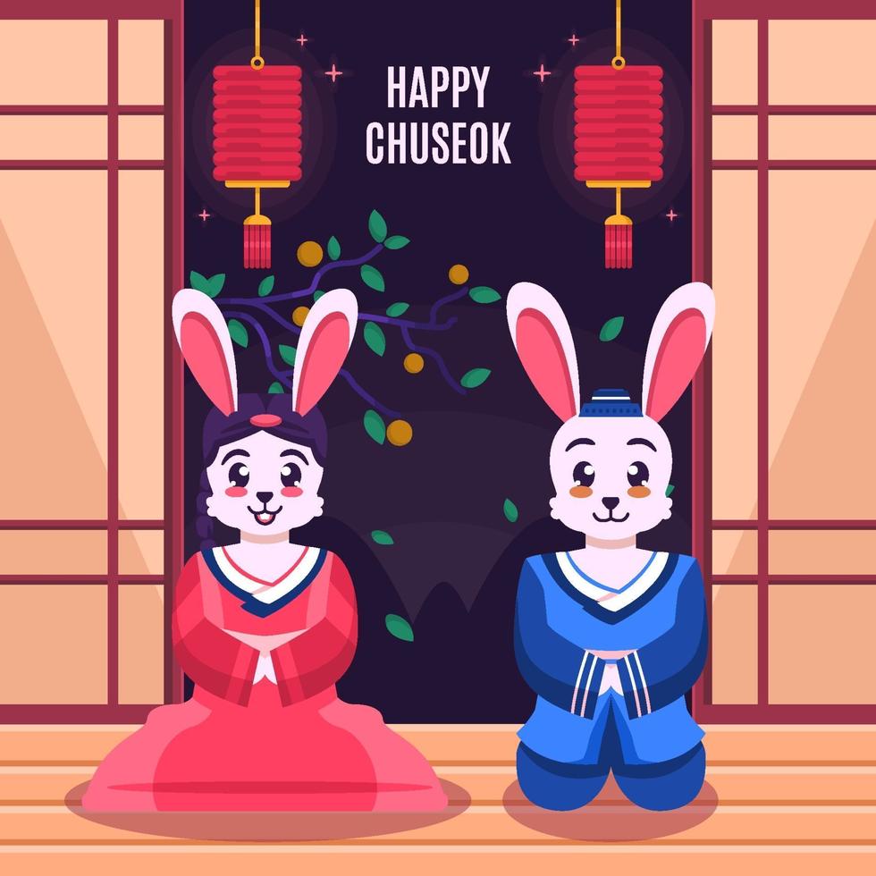 Happy Chuseok Card vector