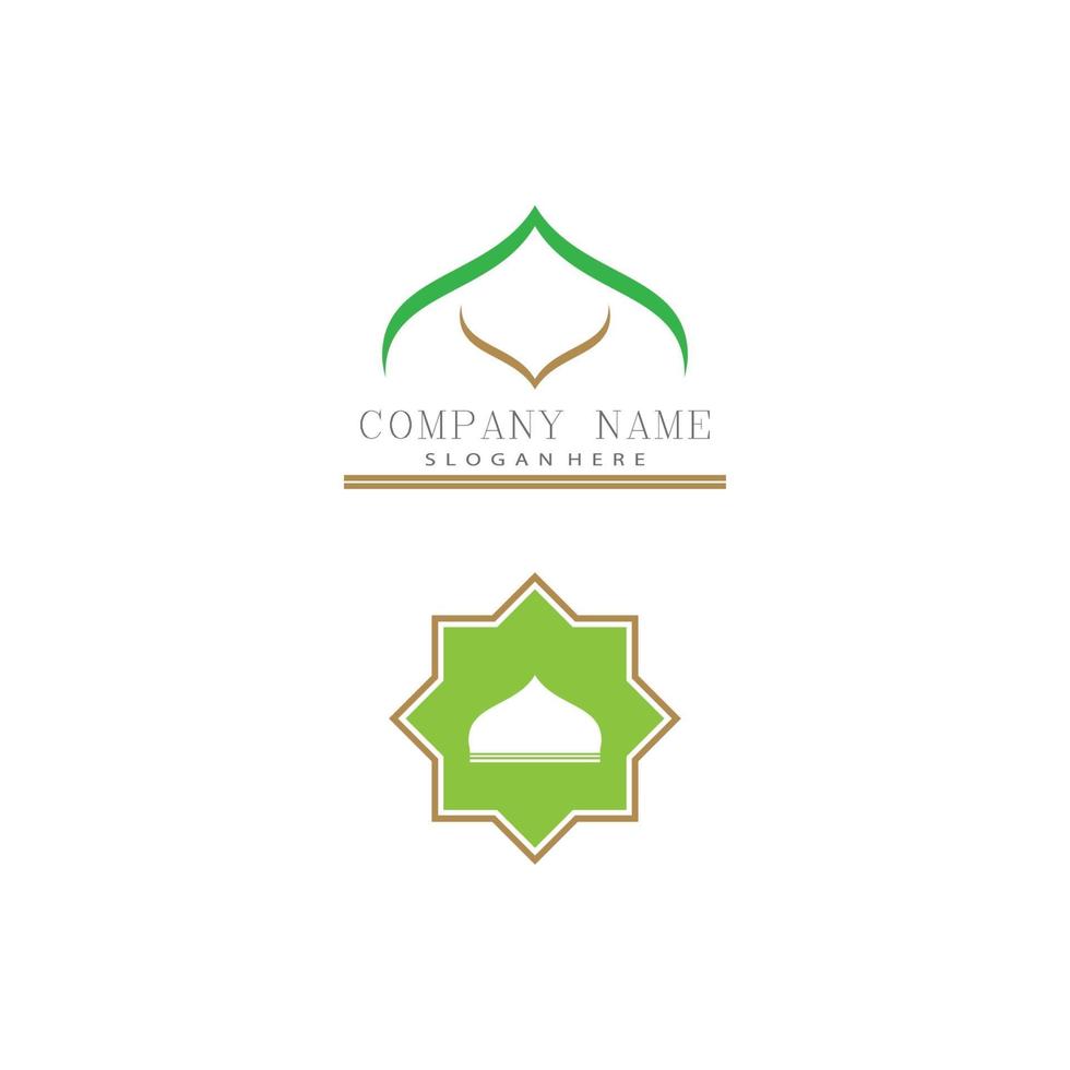 Mosque Logo Template vector symbol illustration design