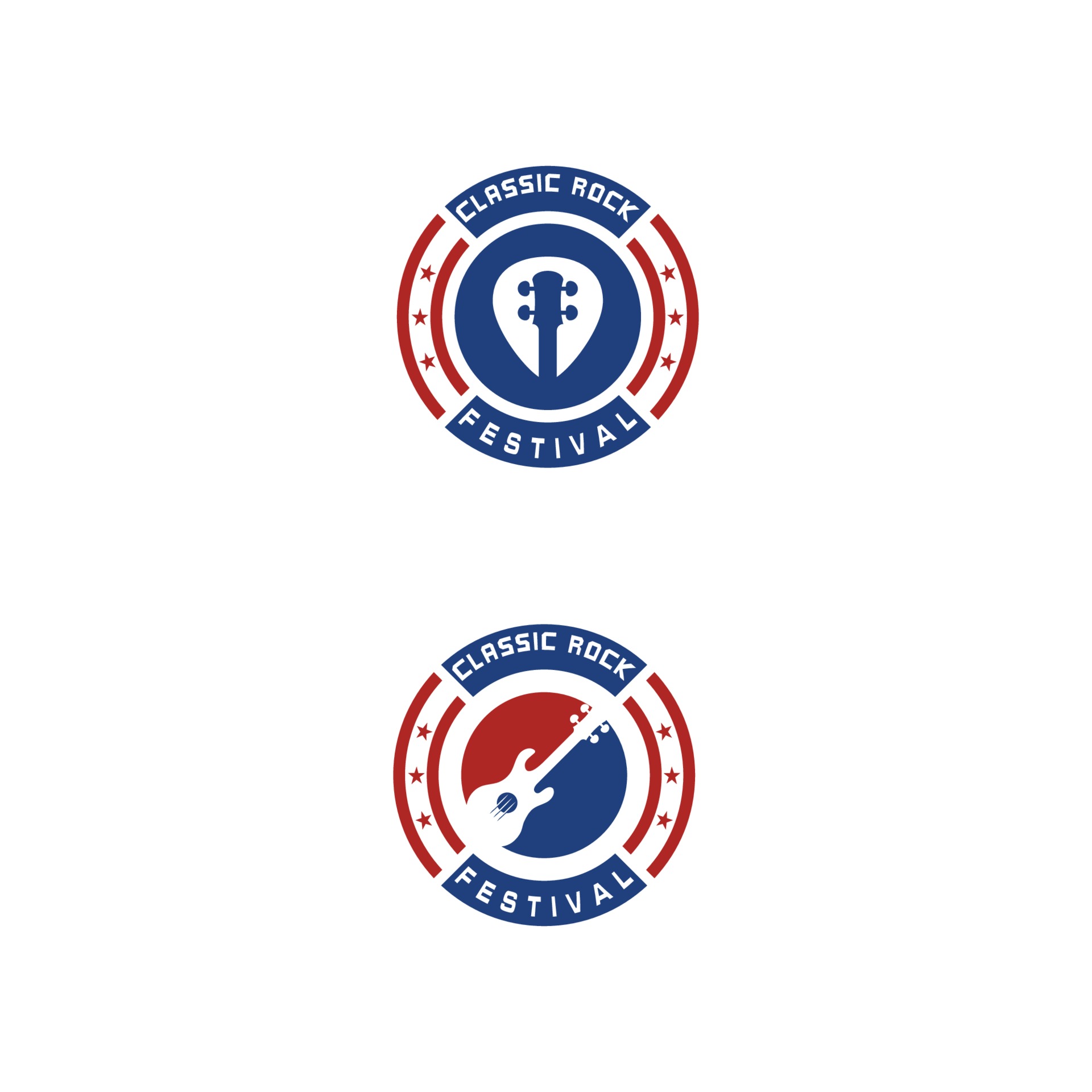 Cross Guitar Music Band Emblem Stamp Vintage Retro logo design 3052912