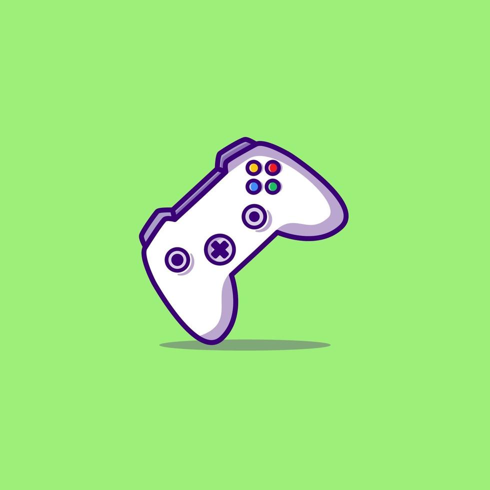 Illustration Game stick controller cartoon vector