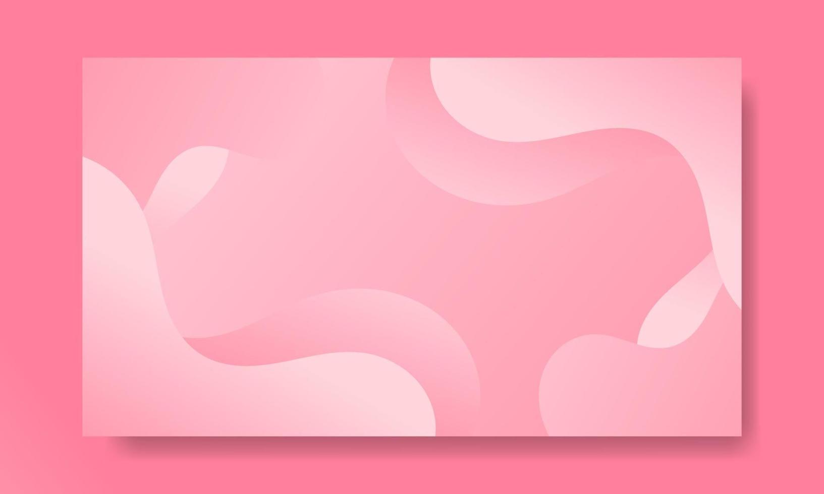 Abstract Pink Fluid Wave Background vector