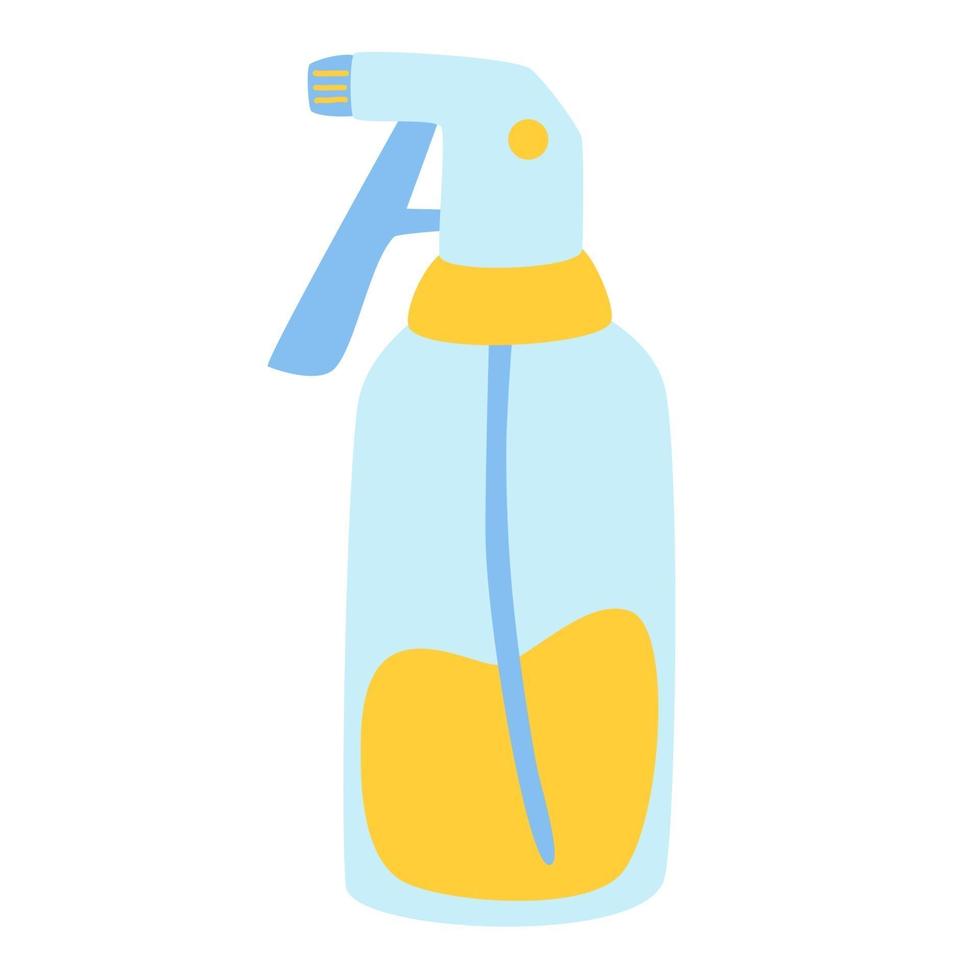 Cleaning spray bottle. Household tool. vector