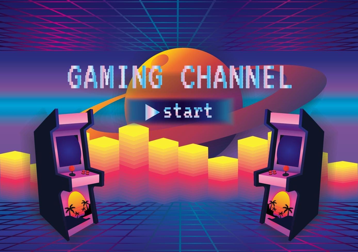 arcarde games Game zone game icon background vector