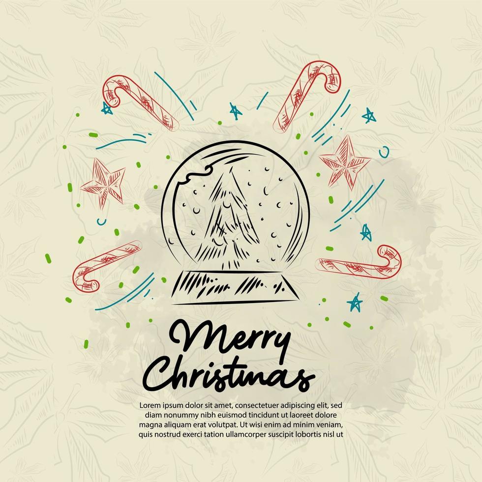 Christmas design doodle elements background vector